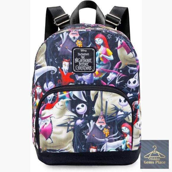 Disney Nightmare Before Christmas Mini Backpack Canvas Purse Adjustable Straps main image 6